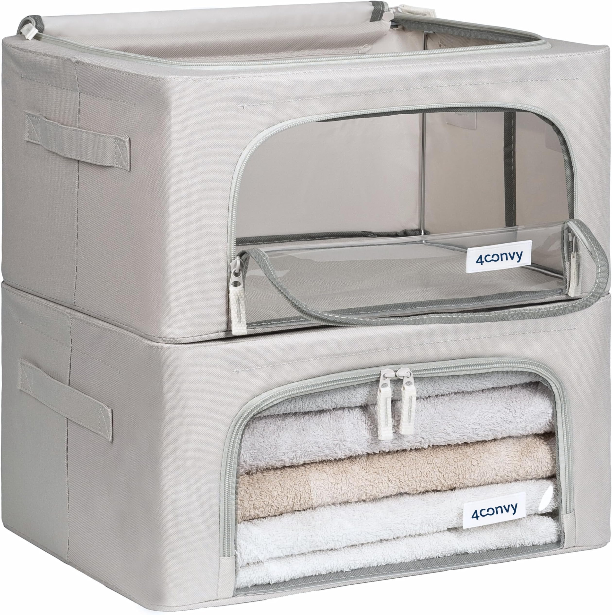 TAHUAON Borsa portaoggetti pieghevole da 120 l, organizer per armadio, per trapunte, coperte, biancheria da letto, grande capacità, con manico rinforzato, cerniera robusta (rosso