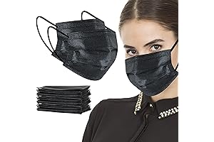 akgk Disposable Black Face Mask 100pcs - Fortified Protection in Style