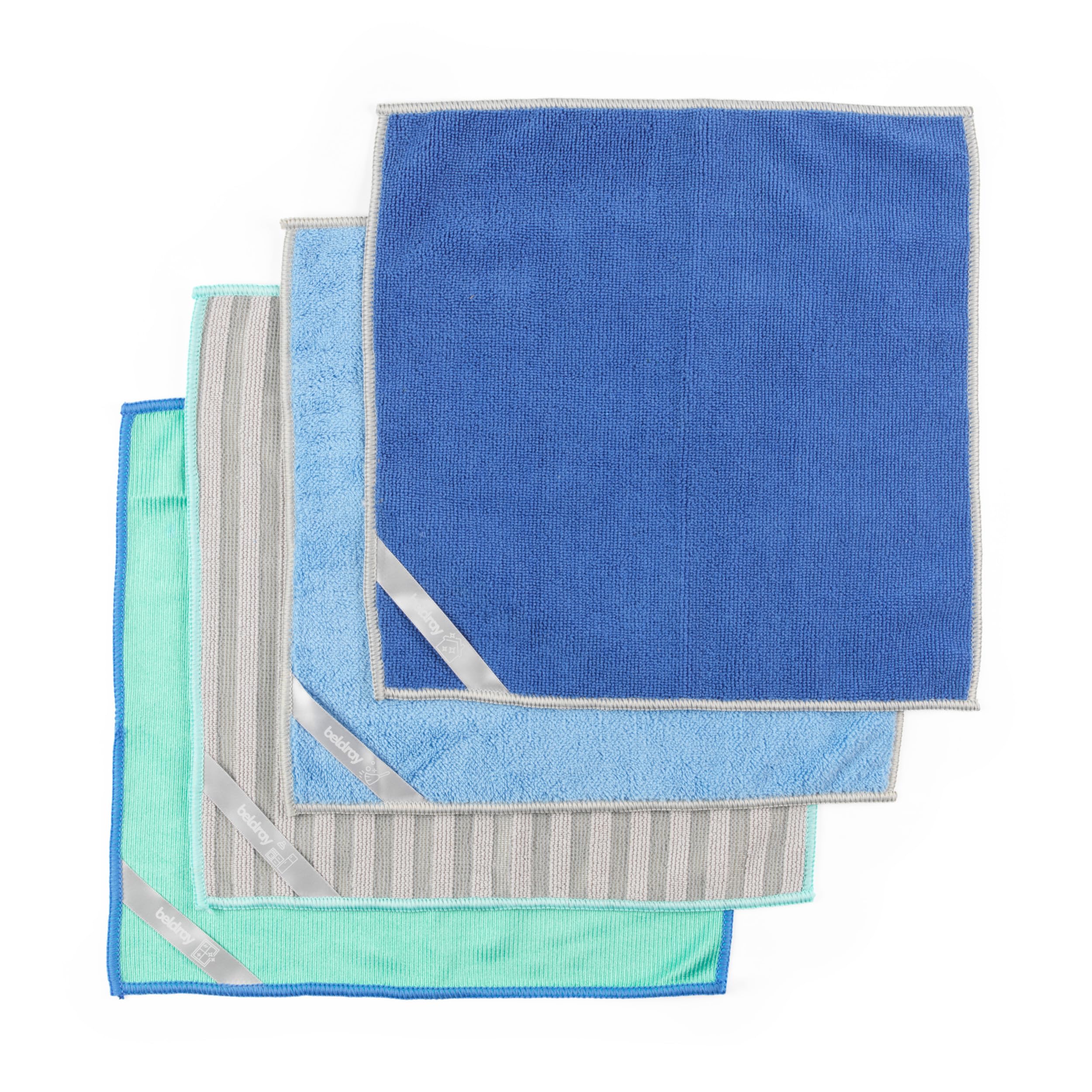 Beldray Anti Bac Microfibre Cleaning Cloths, Pack Of 4