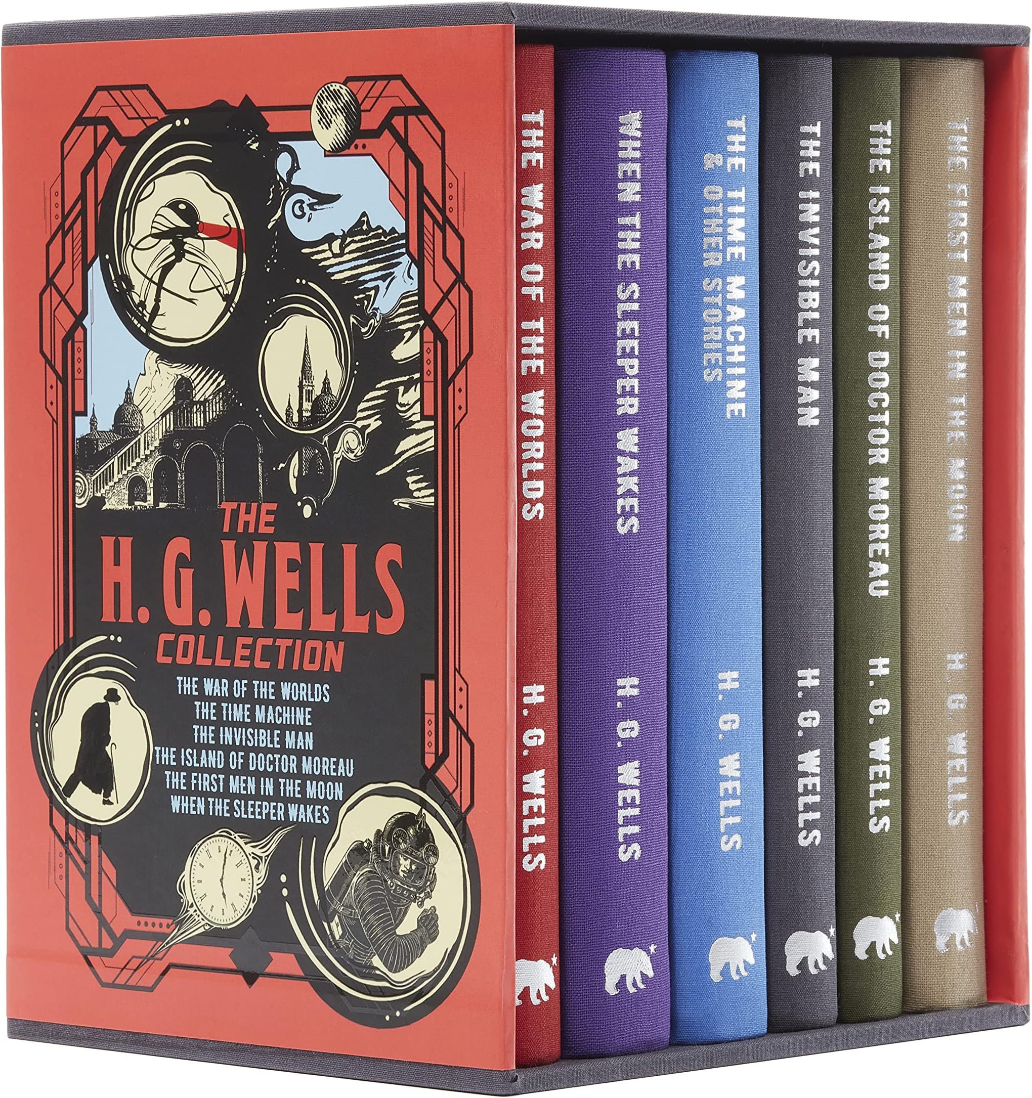 The H. G. Wells Collection: Deluxe 6-Volume Box Set Edition: 8 (Arcturus Collector's Classics, 8): Deluxe 6-Book Hardcover Boxed Set Hardcover – 15 Sept. 2019