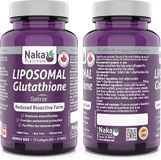 Naka Platinum LIPOSOMAL Glutathione - Setria Reduced Bioactive Form (Setria)