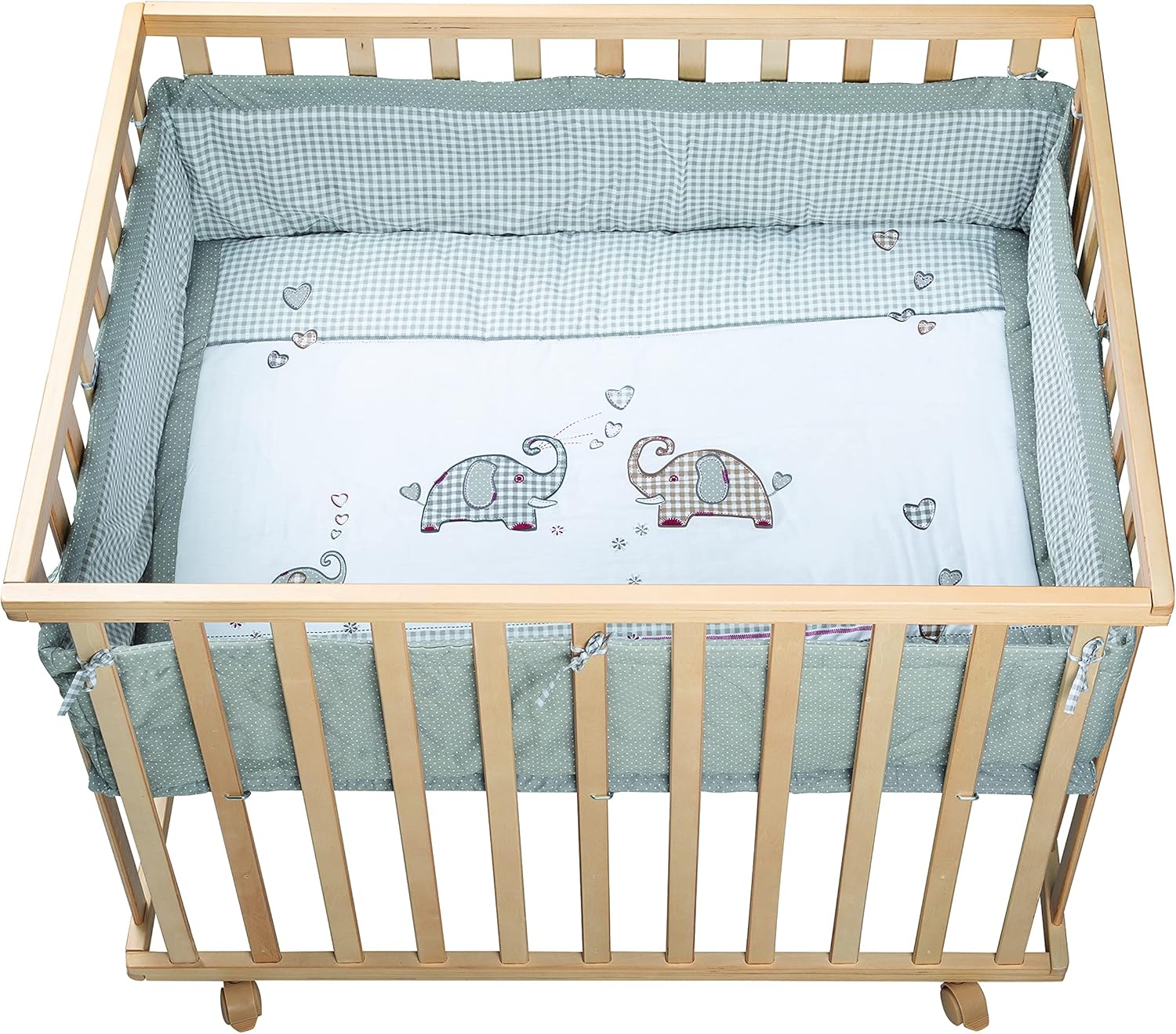 Roba Parc Jumbotwins 75x100cm Parc Sur Avec Tour De Parc Et Roulettes Avec Freins Grille De Protection Pour Bebe Bois Naturel H 72 5cm Barres Planes Reglable Sur 3 Hauteurs 4 Roulettes Amazon Fr Bebe Et Puericulture
