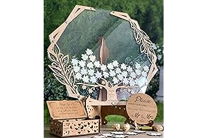 Tree with Leaves Personalized Rustic Wedding Guest Book Alternative