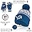 Ultra Game NFL Official Adults Unisex Super Soft Winter Beanie Knit Hat with Extra Warm Touch Screen Gloves, Detroit Lions, Team Color 1, 1SIZE