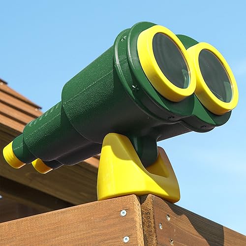 Miniatura 3 de Gorilla Playsets Juego de binoculares jumbo (verdeamarillo) y columpio de rueda de pirata