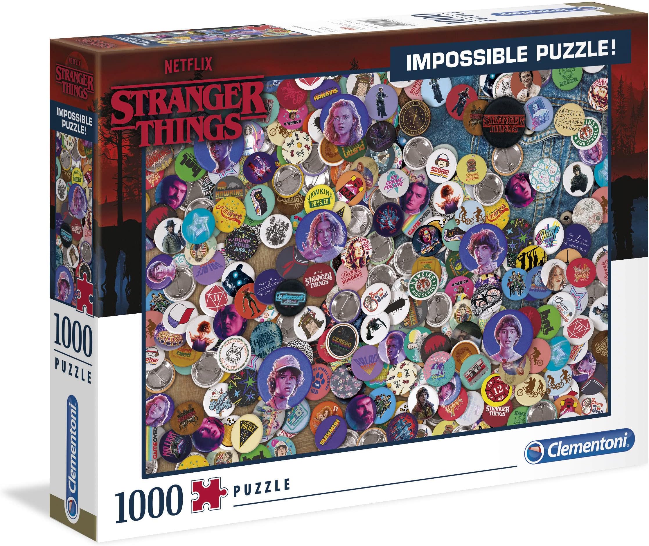 39528 - Impossible Puzzle - Stranger Things - 1000 pieces - Made in Italy - jigsaw puzzles for adult - jigsaw puzzles Netflix