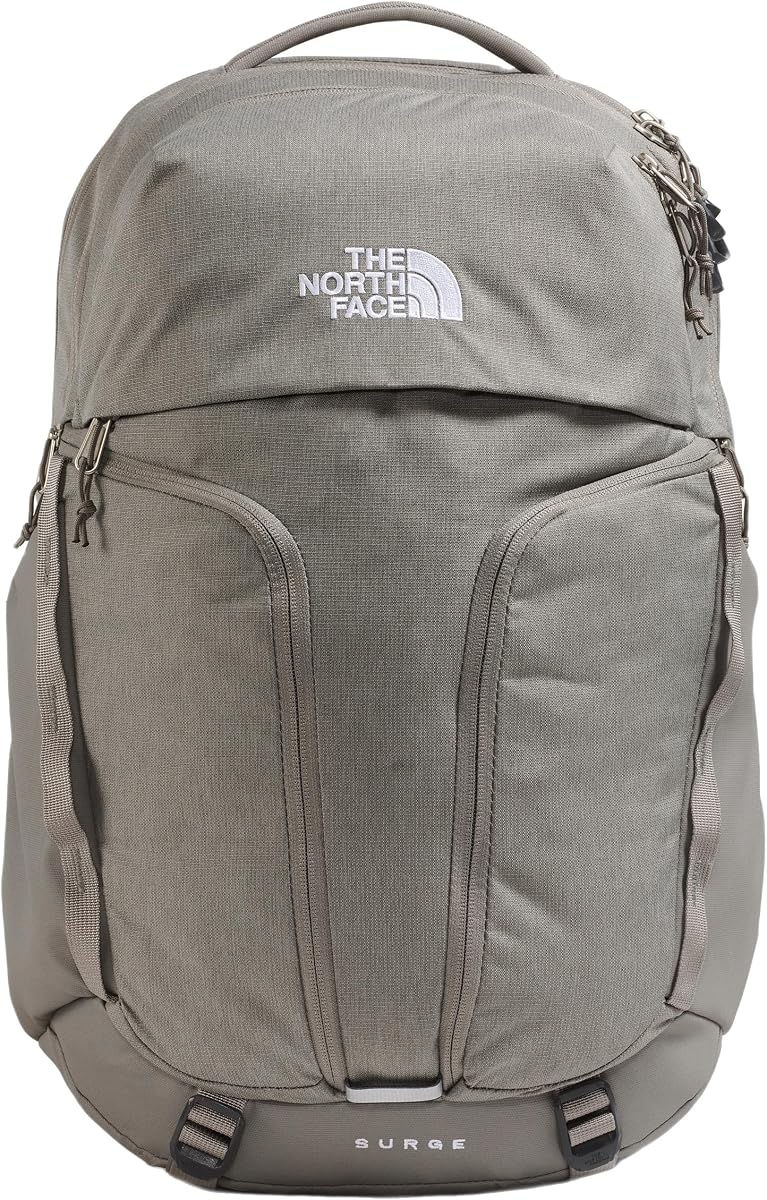 Mochila The North Face Surge Commuter para mujer, Stn Slb Lt Hth/Stn Slb, OS | Bolsa de viaje diaria, funda para portátil, repelente al agua