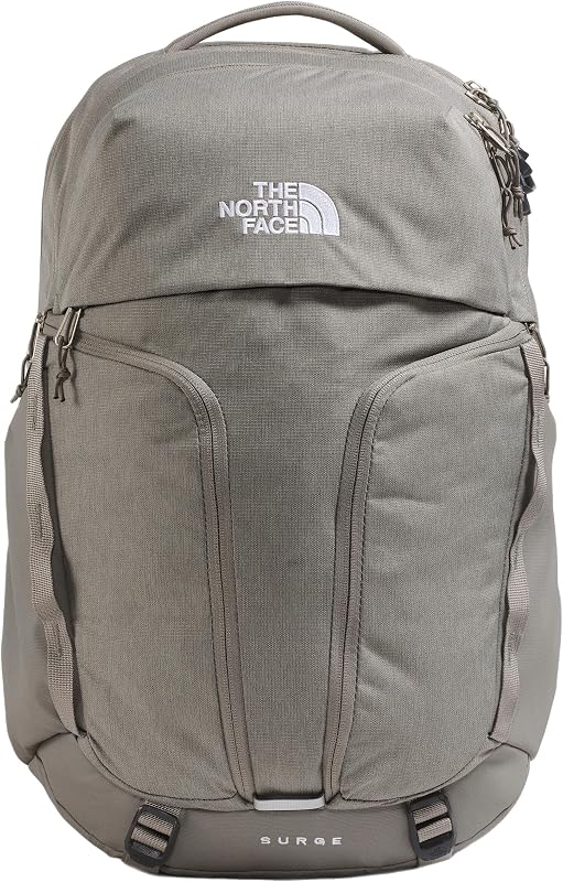 Mochila The North Face Surge Commuter para mujer, Stn Slb Lt Hth/Stn Slb, OS | Bolsa de viaje diaria, funda para portátil, repelente al agua