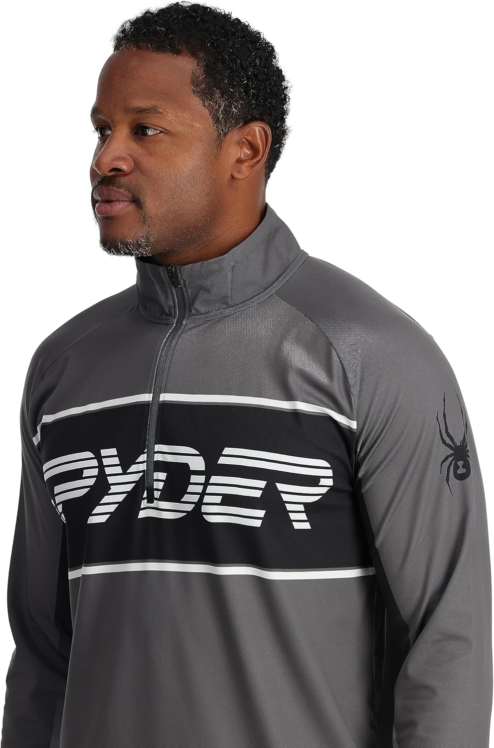 Spyder Men's Paramount Zip T-Neck Mid-Layer Mens