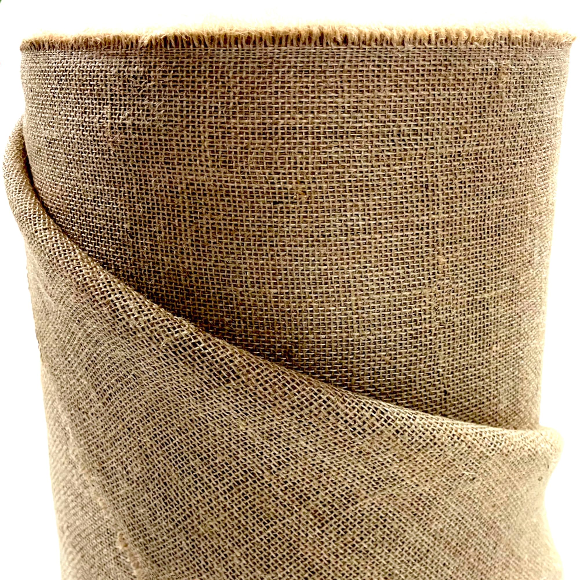 Tissu en jute naturel de 100 cm de large pour la maison et le jardin (100 cm x 5 m)