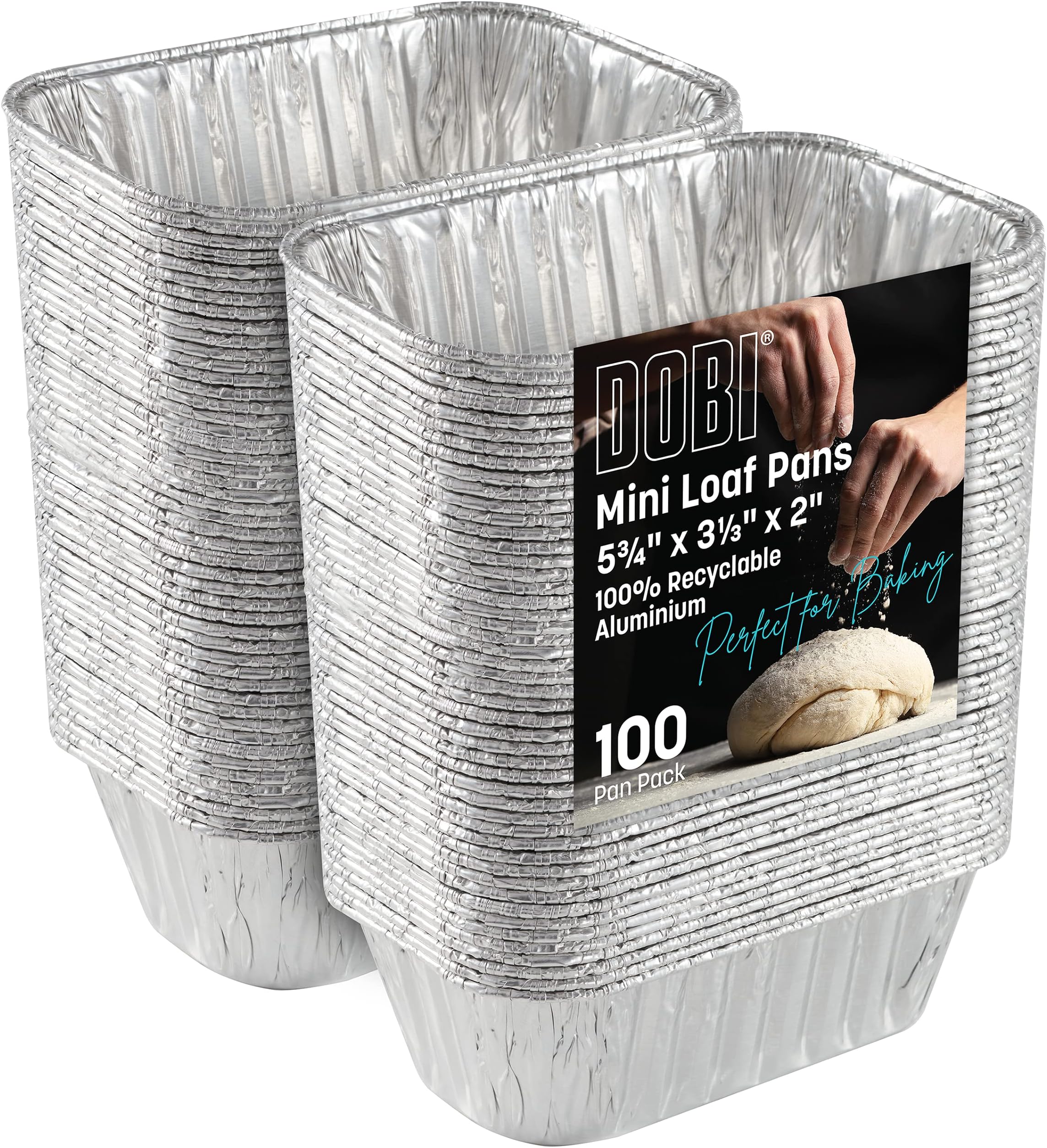 Mini Loaf Pans - 100 Pack