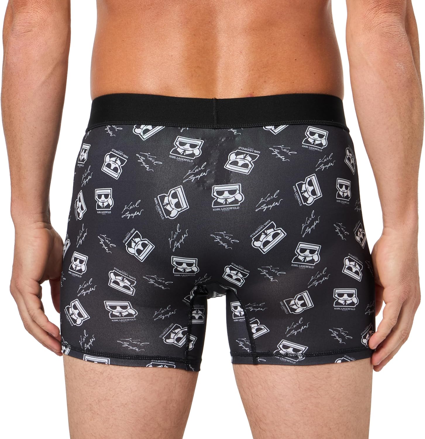 KARL LAGERFELD mens 3 Pack Karl Print Boxer Briefs - Image 3