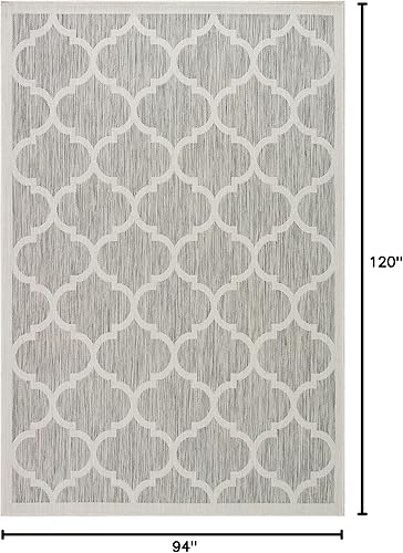 Vista 139 de Adiva Rugs - Alfombra para interior y exterior, tapete fácil de limpiar, resistente a la intemperie y las manchas, para comedor, patio, terraza