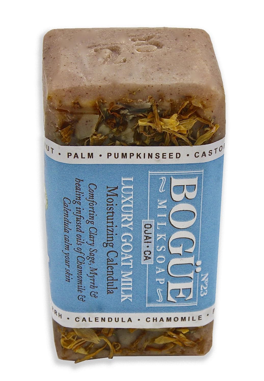 Bogue Milk Soap - No.23 Moisturizing Calendula- Comforting Clary Sage & Myrrh with Healing Calendula and Infused Chamomile Oils image 2