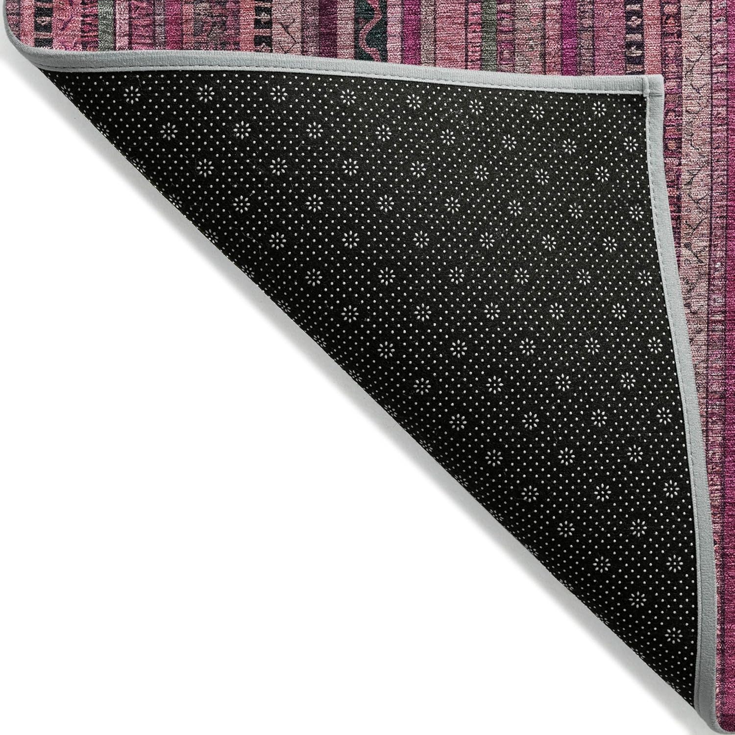 Addison Rugs Chantille ACN1654 Pink 1'8" x 2'6" Indoor/Outdoor, Machine Washable, Easy Clean, Non Shedding, Bedroom, Living Room, Dining Room, Kitchen, Patio Rug
