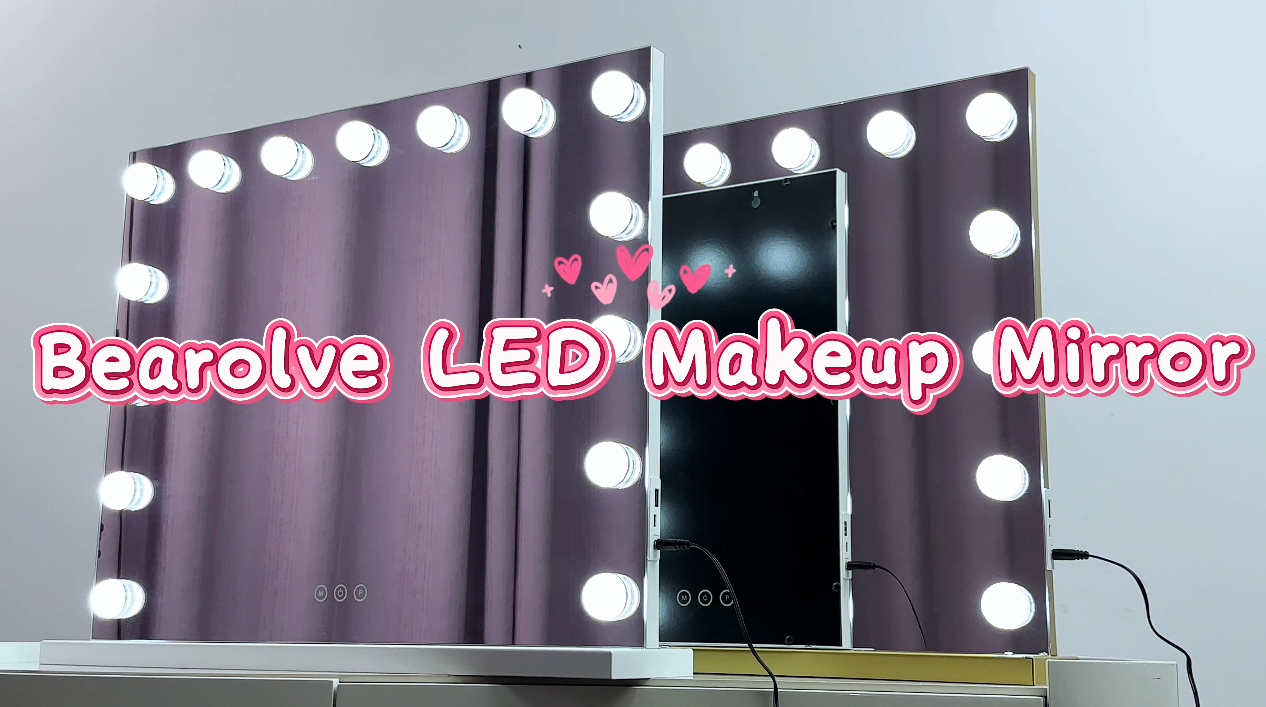 Espejo para maquillaje rectangular con luces 23x18 pulgadas miniatura 7