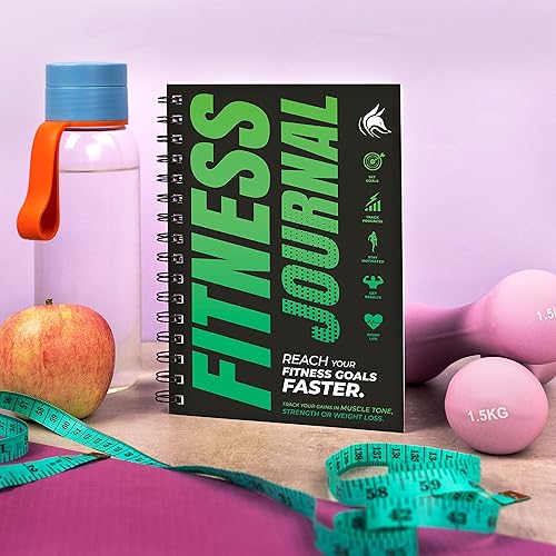 Vista 6 de Clever Fox Diario de fitness libro de registro de entrenamiento, planificador diario de acondicionamiento físico diario para mujeres y hombres.