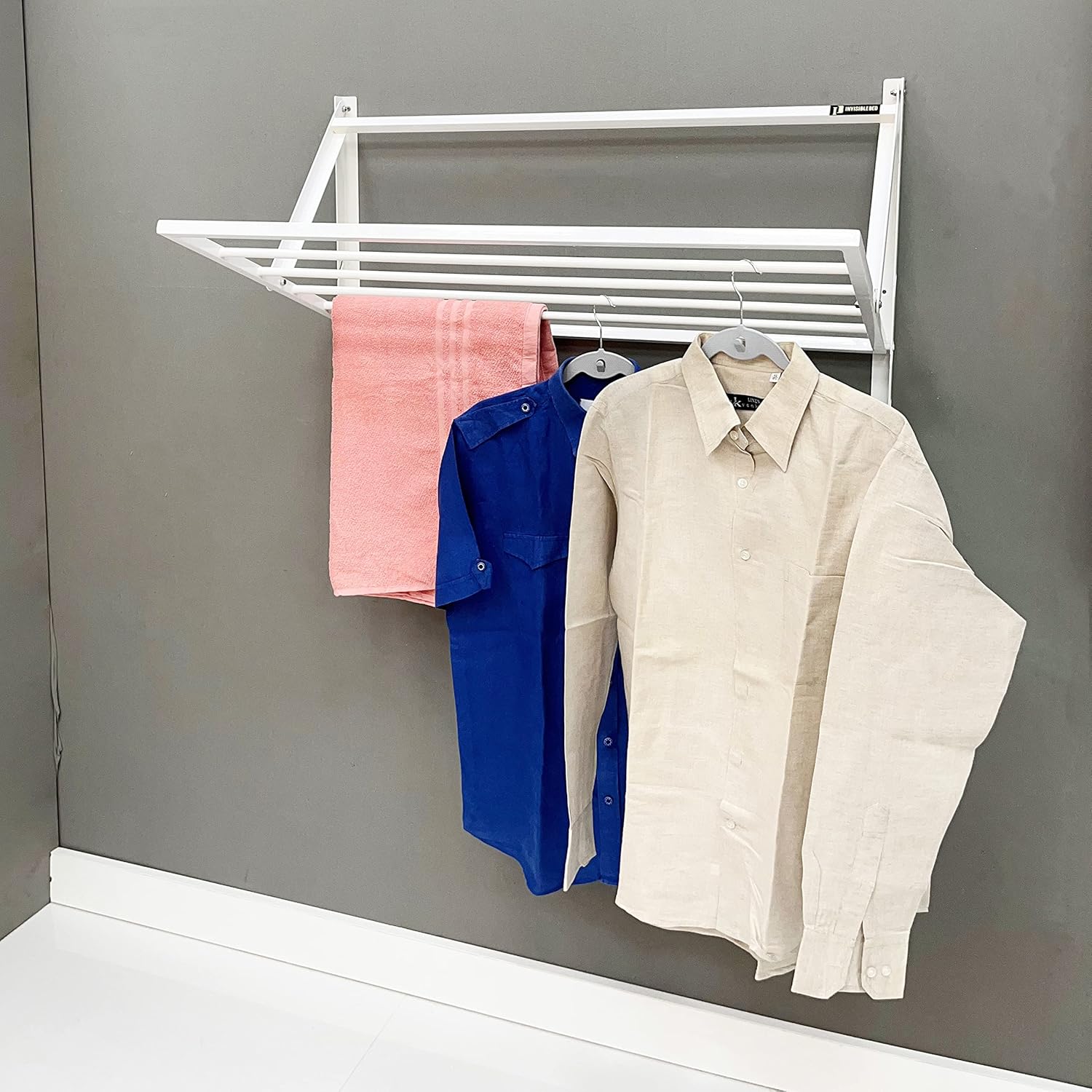 INVISIBLE BED (5 Pipes) Heavy Duty mild Steel Foldable Wall Mounted