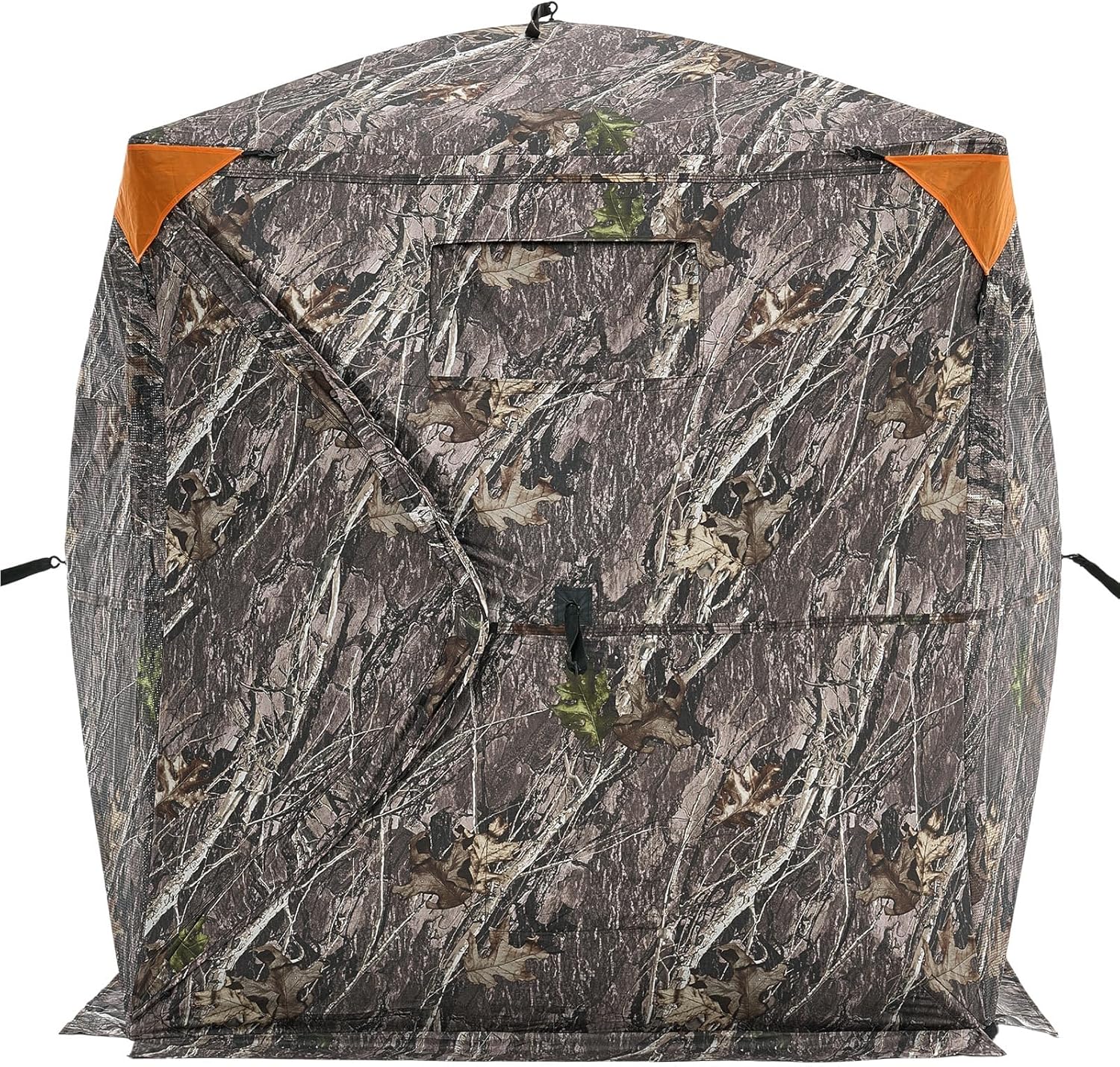 VEVOR Hunting Blind,See Through Ground Blinds with Carrying Bag, 360 Degree Portable Camouflage Tent,Durable Concealed Shelter with Silent Side Door and Window, for Turkey and Deer - Image 11
