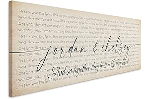 Custom Song Lyrics Wall Art: A Sentimental Keepsake of Your Cherished Memories