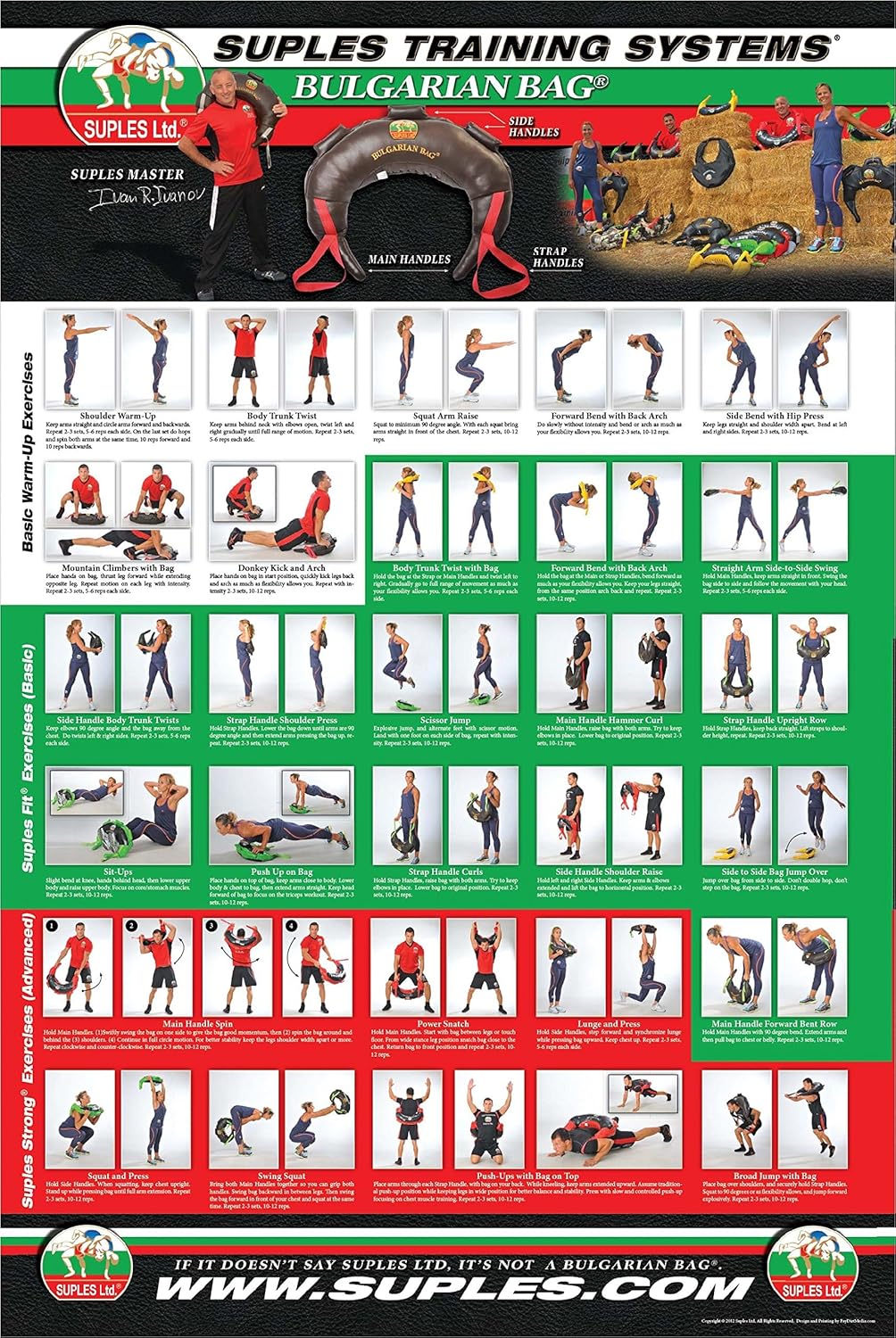 Bulgarian Bulgarian Bag Suples Fit - Vinyl Size L 37 lbs