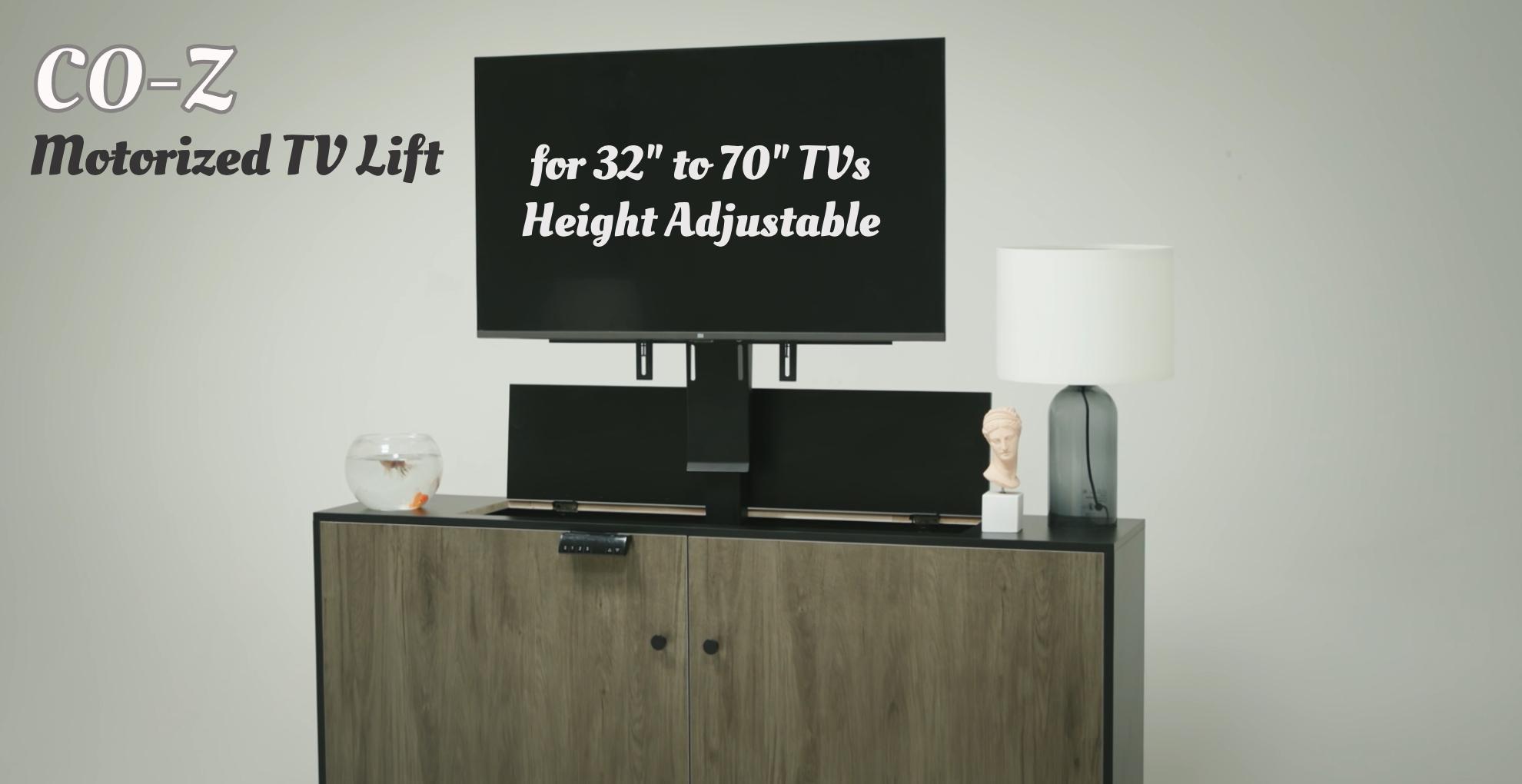 CO-Z Motorized TV Lift for 32