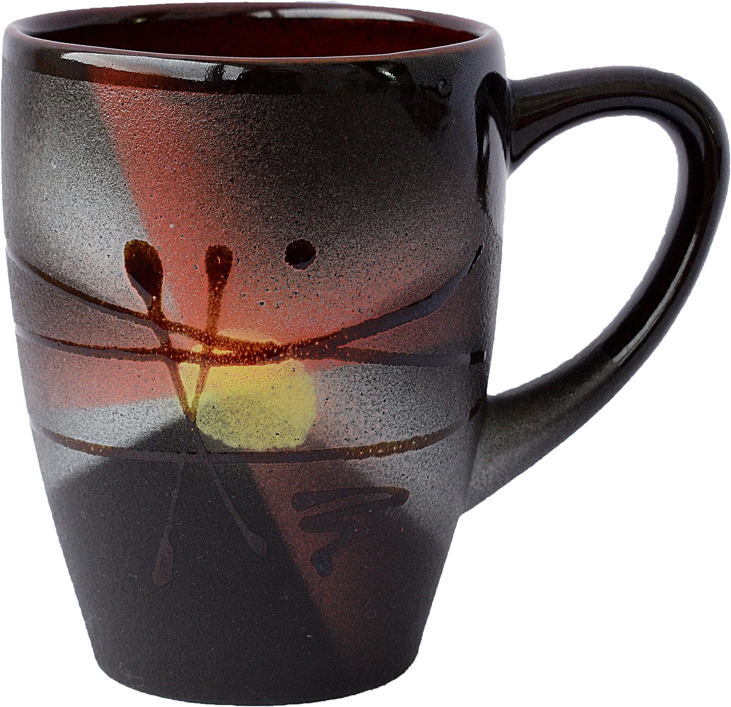 Pottery coffee mug «Sunrise» 13.3 fl oz