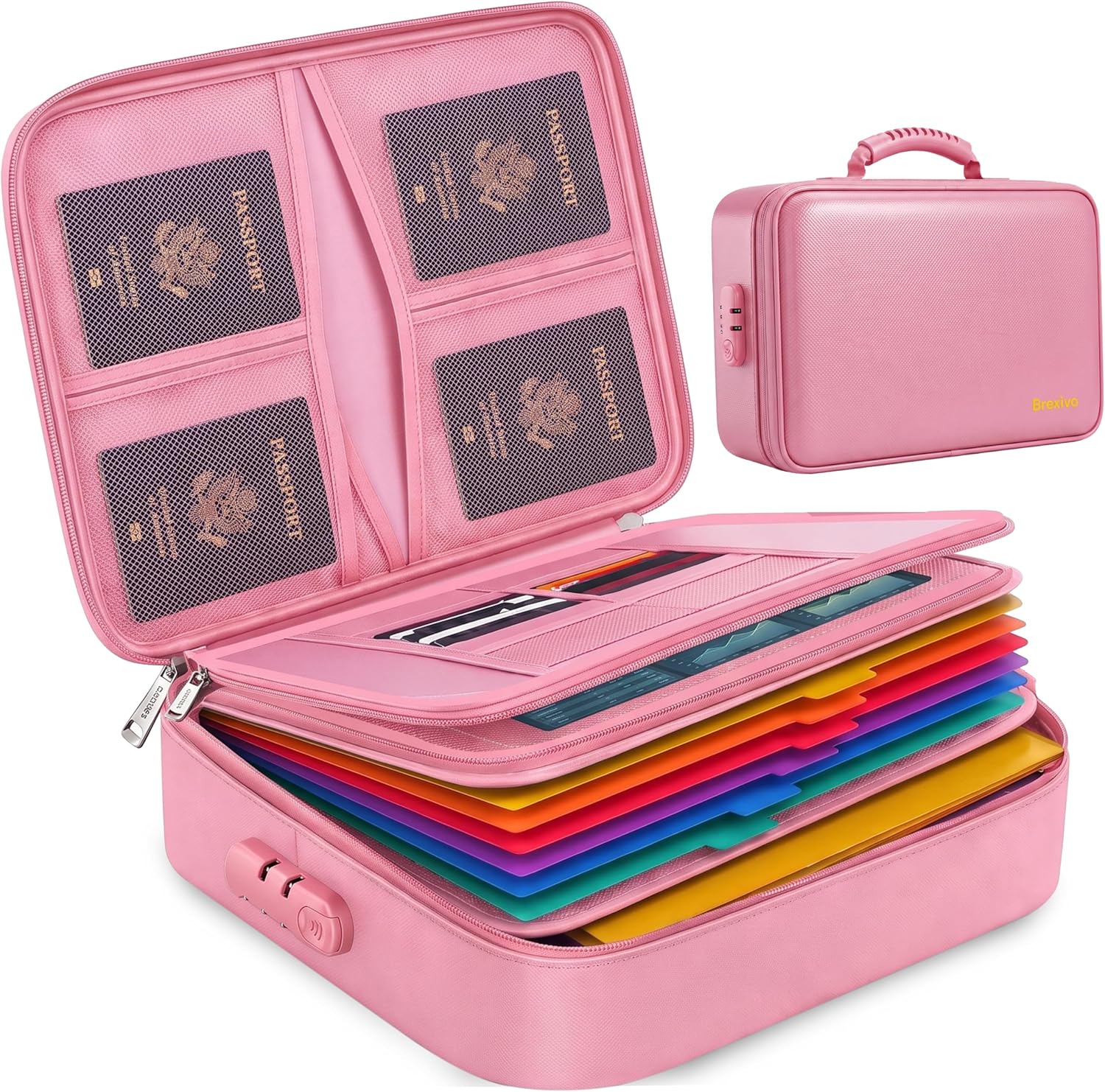 Amazon.com: Fireproof Document Box with Lock, Waterproof Fire Safe File ...