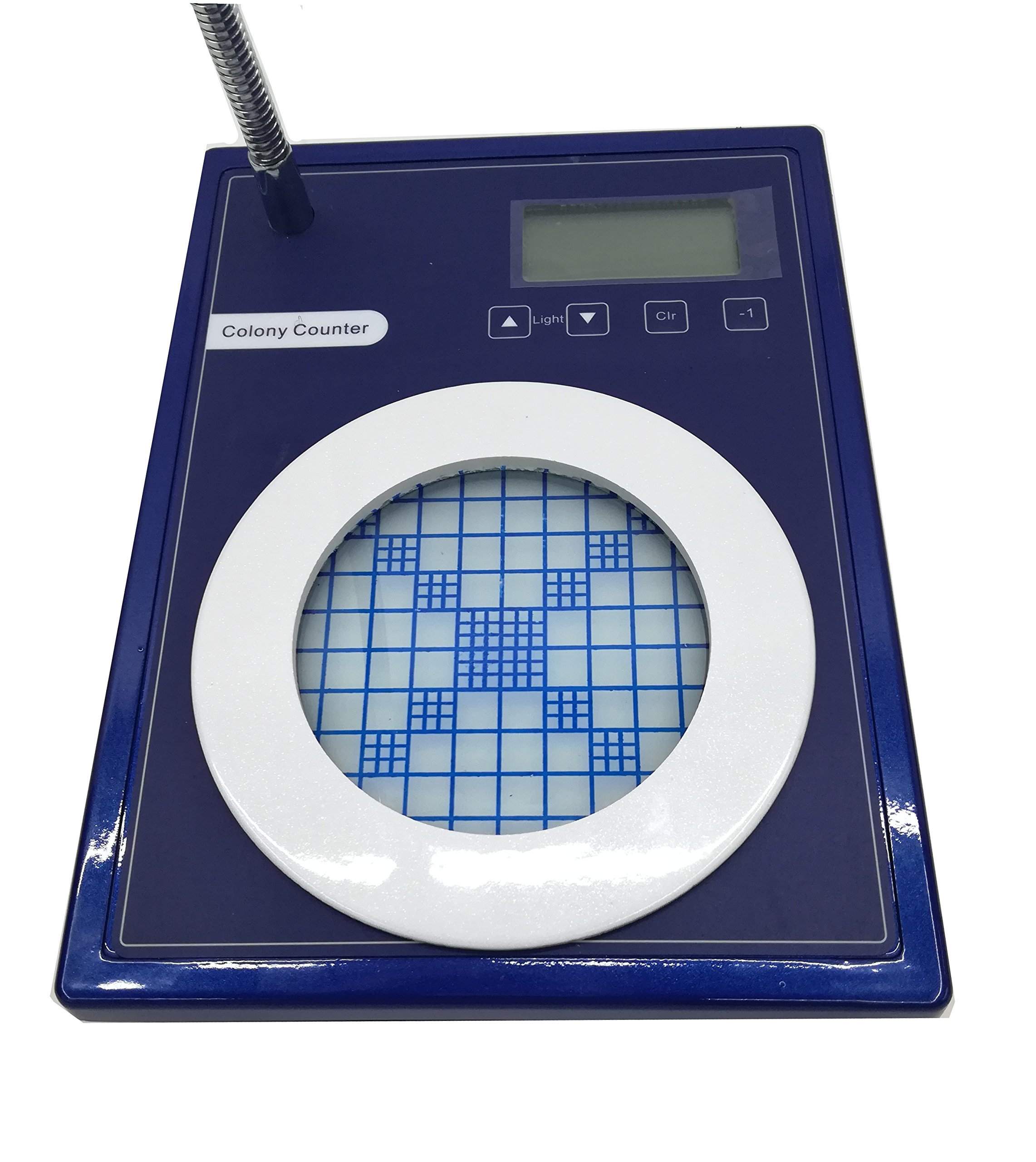 CGOLDENWALL Contador de voz digital de colonias para imaginar bacterias colonias Petri-Dish de hasta 90 mm JK-CC-30A con informe de voz automático