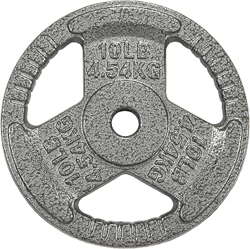 Fitvids 2 Inch Olympic Barbell Weight Plates Set, Barbell Weight Set for Home Gym Strength Training, Triple-handle Design