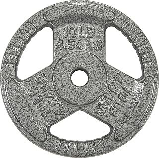 Fitvids 2,5 cm Standard-Hantelscheibe aus Gusseisen für Krafttraining & Gewichtheben, mehrere Größen