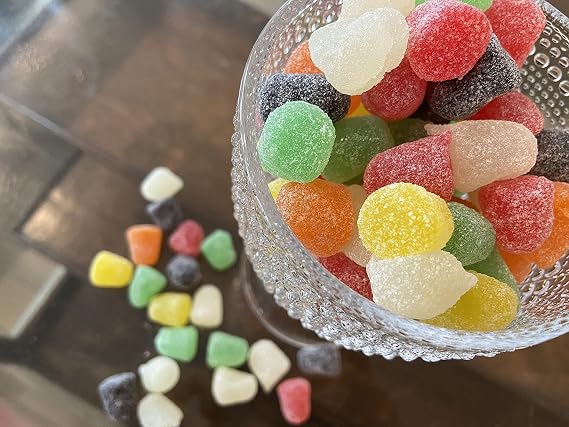 Vintage Candy Vending Assorted Spice Drops Gumdrops Candy, Bulk Gift Bag (One pound)