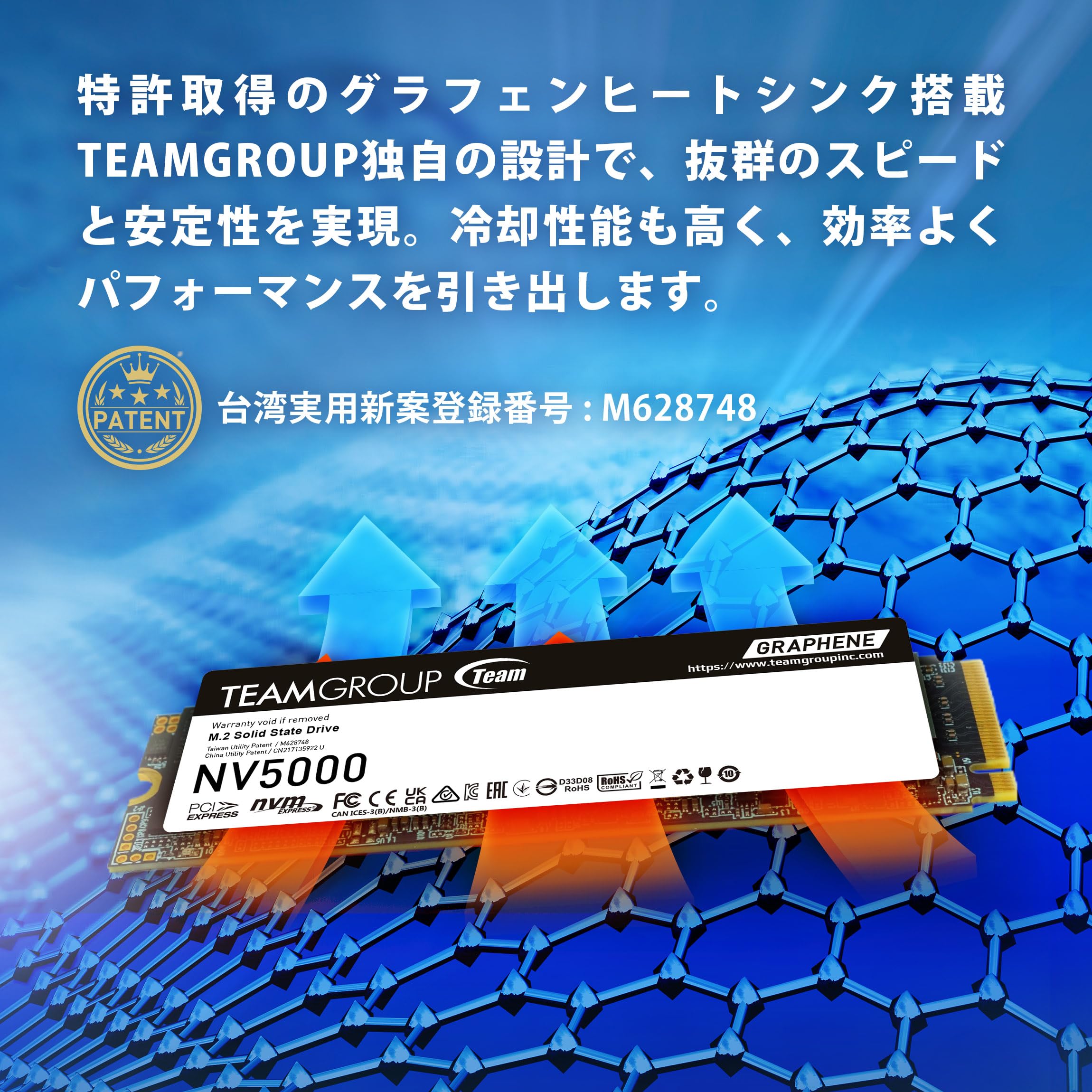 Amazon | TEAMGROUP (旧称 Team) NV5000 M.2 SSD 1TB NVMe PCIe Gen4x4
