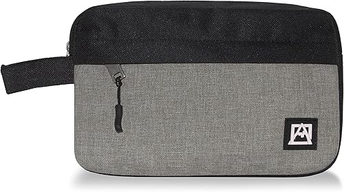 Avalanche Neceser de viaje organizador esencial Dopp Kit Accesorios bolsa, NegroGris, Kit Dopp grande