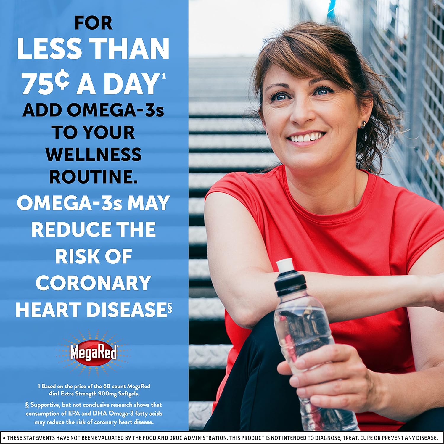 MegaRed Fish Oil + Krill Oil 900mg Omega 3 Supplement with EPA & DHA, Supports Heart, Brain, Joint and Eye Health, No Fishy Aftertaste - 60 Softgels (60 servings)
