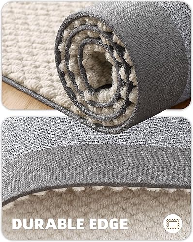 Miniatura 4 de Color&Geometry Tapete grande de 3 x 5 pies para entrada, lujoso, pelo bajo, resistente, fácil de limpiar, tapete de interior de 36 x 59 pulgadas,