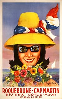 Roquebrune Cap Martin Cote Azur Reproduction Poster Size 50 x 70 cm Paper 300 GR-Sale of digital file HD Possible Consult Us. (Shop: poster.FR)