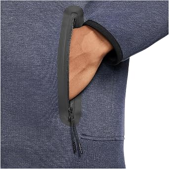Nike Sportswear Tech Fleece Windrunner Men's Full-Zip Hoodie (OBSIDIANHEATHER/BLACK, FB7921-473) Size Small Tall