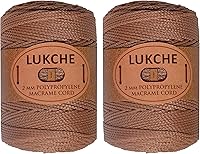 Vista 21 de Cordón de macramé de poliéster de 0.059-0.079 in, 2 madejas (2 x 153 yardas), cuerda de macramé 100% polipropileno de alta calidad, bolsa de macramé