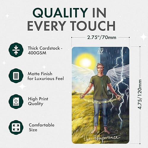 Miniatura 3 de Wyspell Wild Reflections Tarot Cards cartas inspiradas en la naturaleza con libro guía - Hermosa baraja de tarot para principiantes