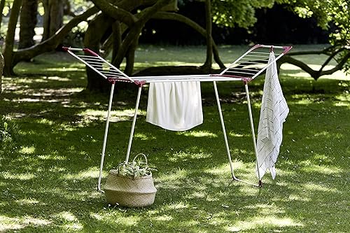 Miniatura 8 de Wenko Secador de ropa 42.7 ft Summer Dry-42.7 ft Longitud de secado, metal, blanco, 18.1 x 60.2 x 29.9 in