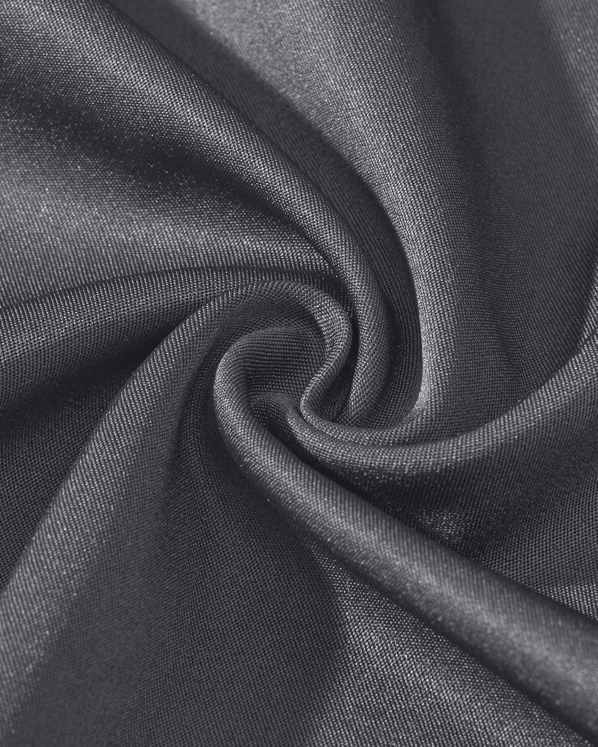 DEMEANOR Grey Button Up Shirt Men Long Sleeve Stretch Wrinkle Free Wedding Formal Business Dress Shirt XL - Image 5