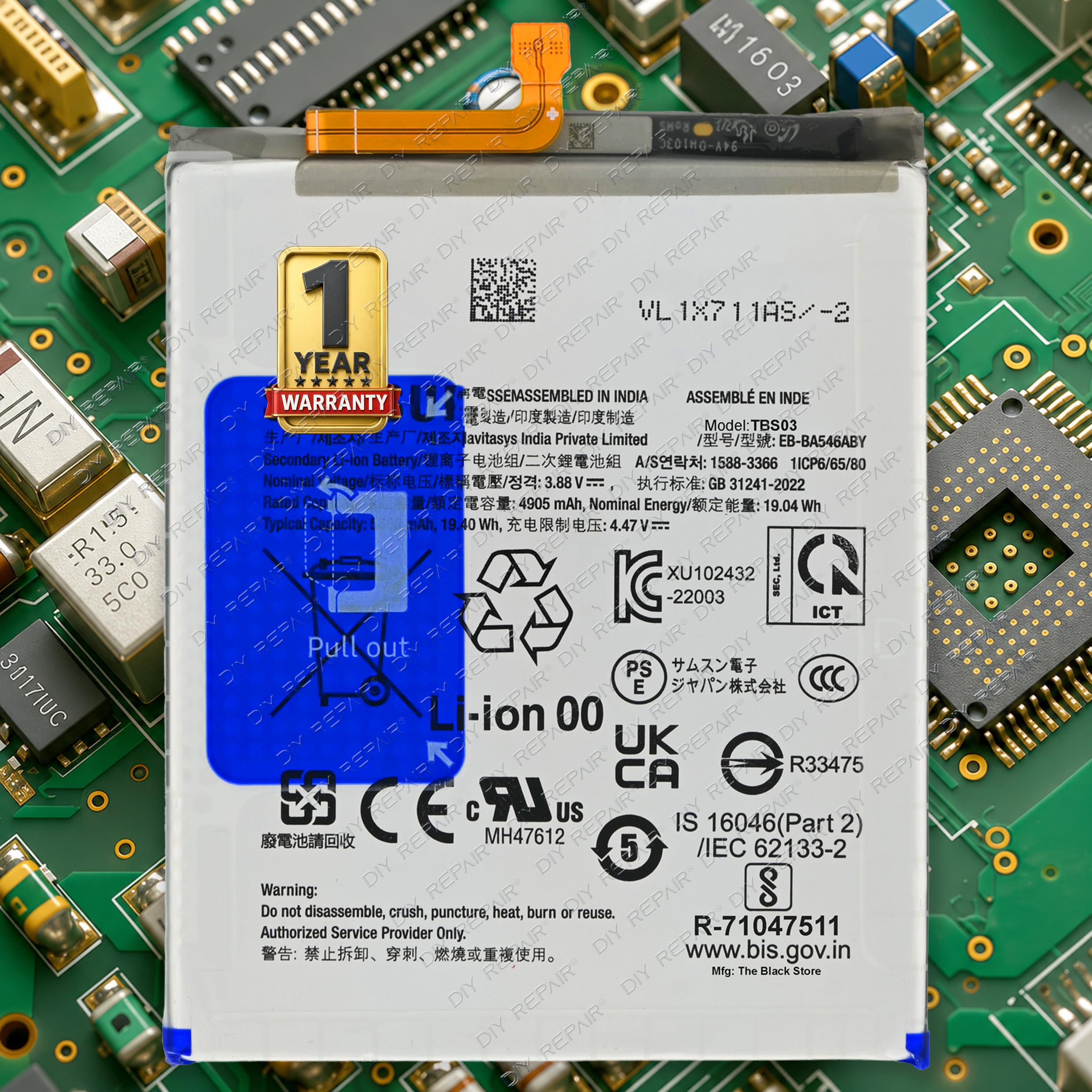 Original EB-BA546ABY Battery 5000mAh for Samsung Galaxy A54 - with 1 Year Warranty*, SM-A546M-picture-27