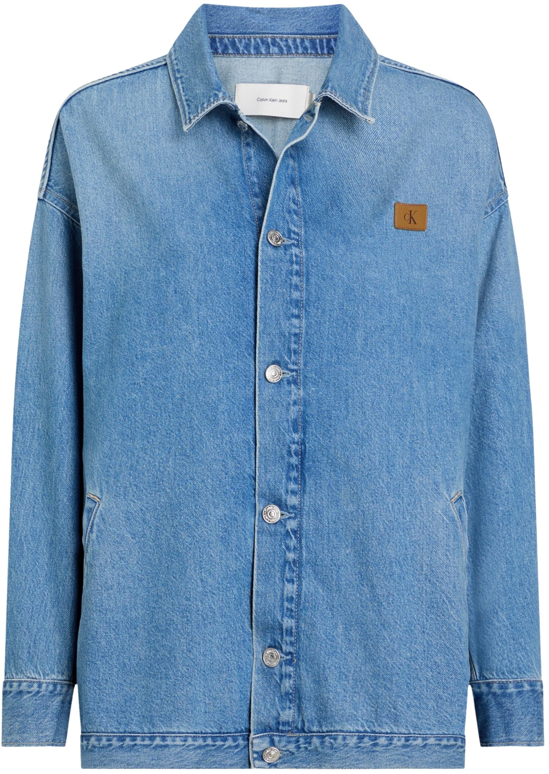 Calvin Klein Cazadora vaquera Mujer Denim Overshirt Oversized