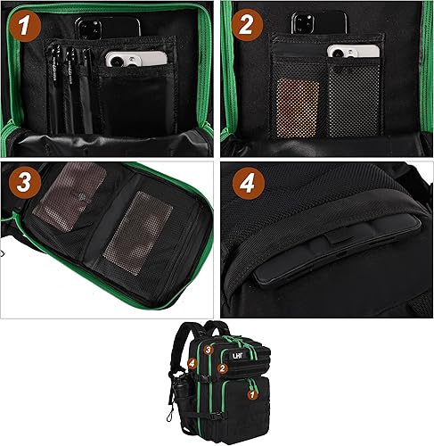 Miniatura 223 de LHI Mochila táctica militar para hombres y mujeres 45L Ejército 3 días paquete de asalto mochila grande con sistema Molle - leopardo 2.2 Leopardo