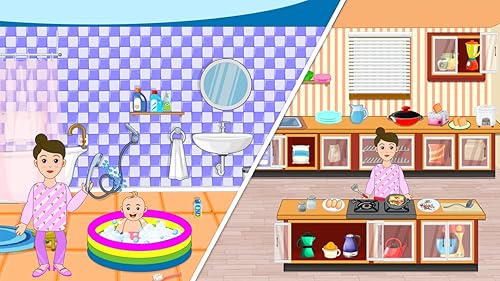 Minha vida fingida de mamãe na creche