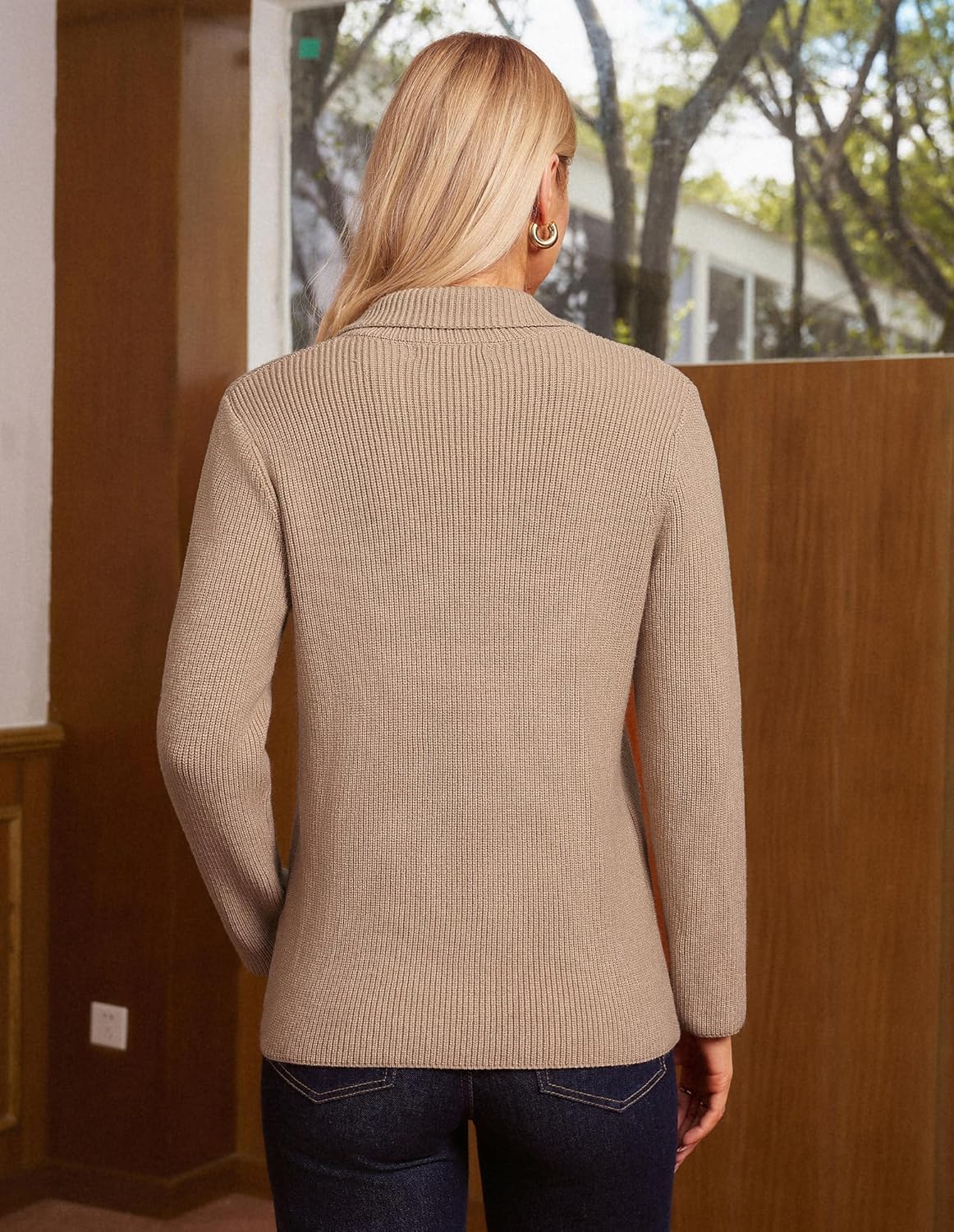 GRACE KARIN Blazer for Women Business Casual, Long Sleeve Sweater Blazers 2025, Knit Office Work Outfits - Image 5