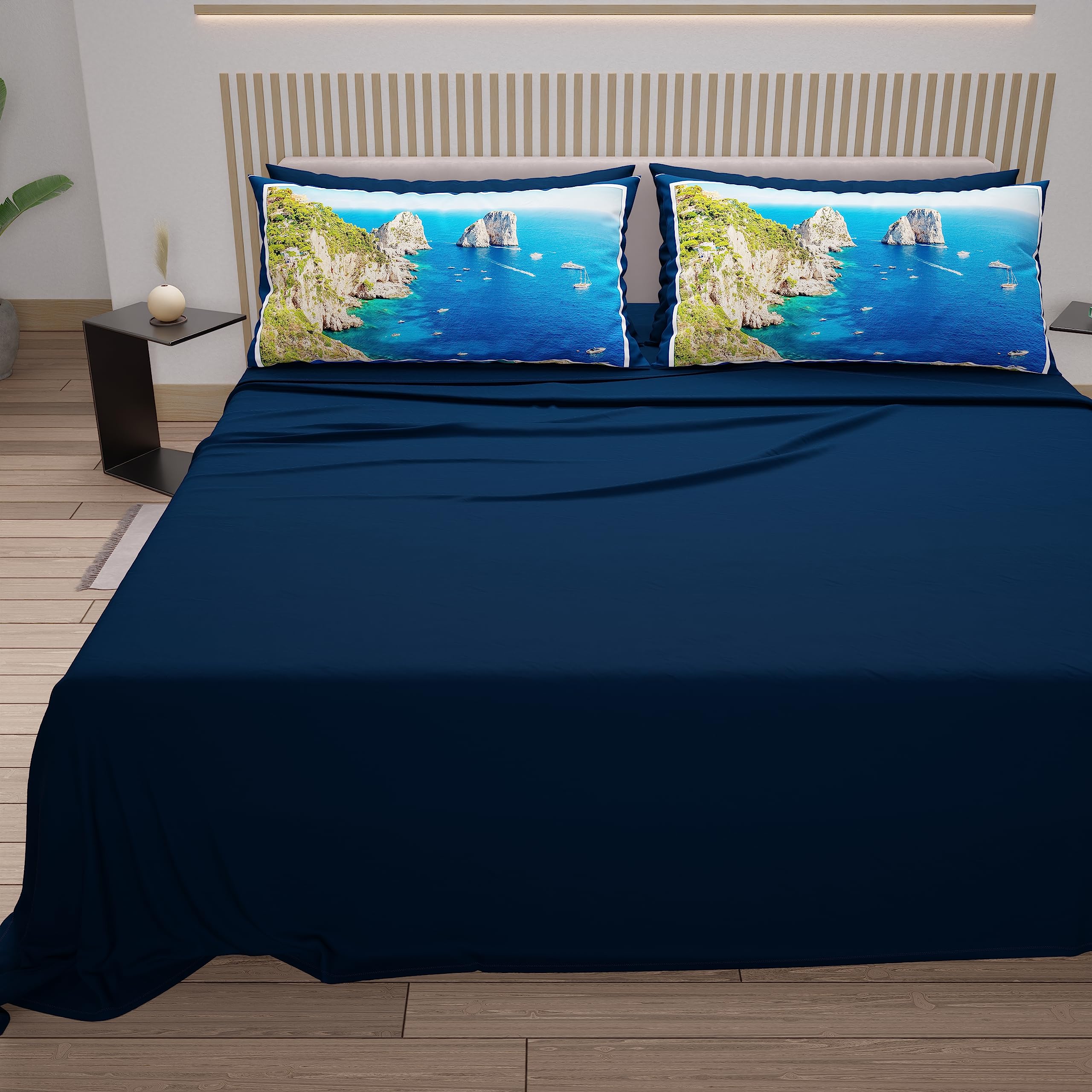 PETTI Artigiani Italiani, Cotton Sheets with Pillowcases in Digital Print - Image 4