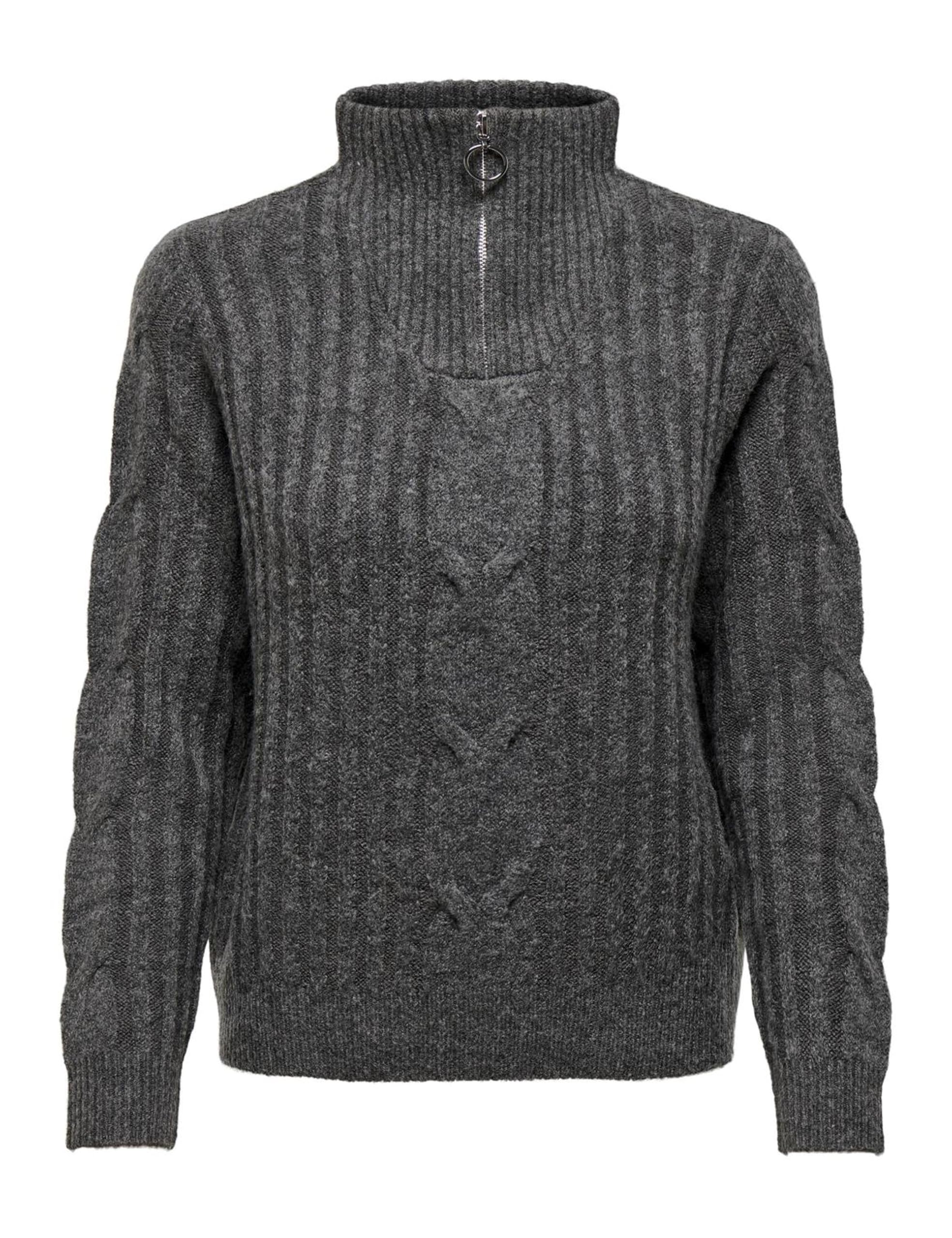 JDY Damen Jdyandrea L/S Zip Cable Pullover KNT Strickpullover (1er Pack)
