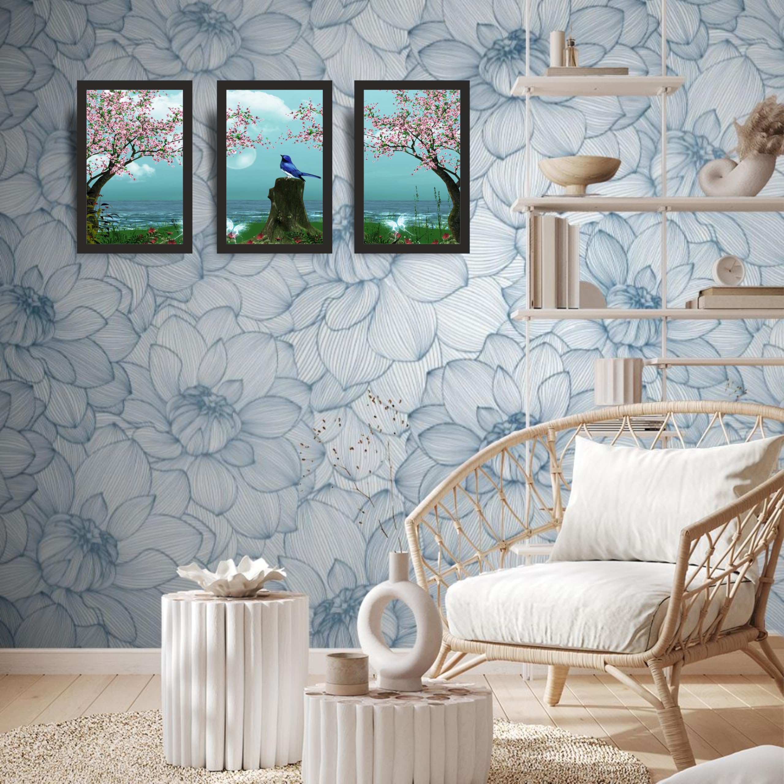 Cherry Blossom Wall Art Frame Set of 3